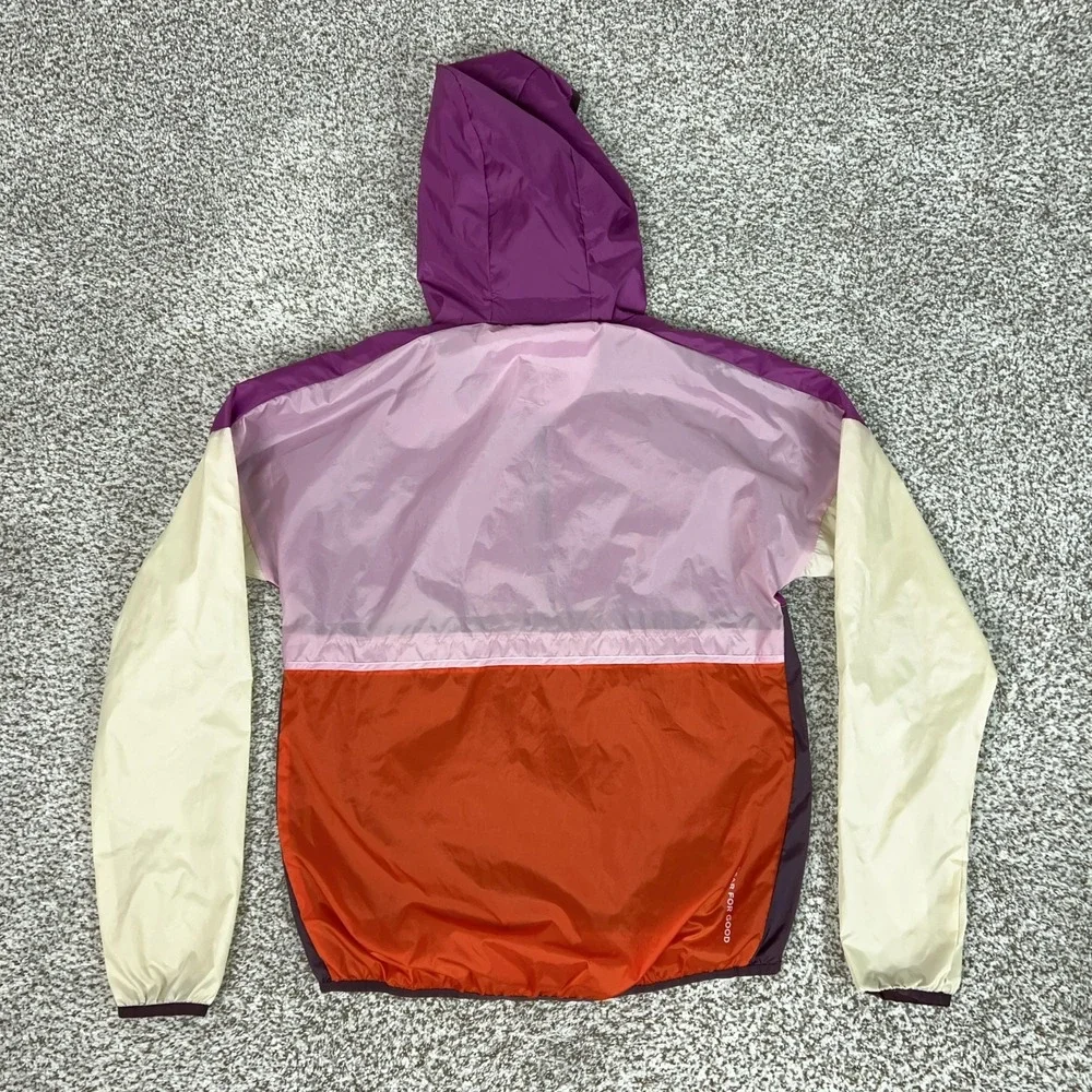 Cotopaxi Jacket Womens Small Multicolor Hooded 1/2 Zip Windbreaker Hiking Light - Picture 5 of 8
